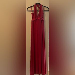 Red BCBGMAXAZRIA maxi dress
